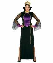 Halloweenkleding luxe heksen kostuum jurk dames